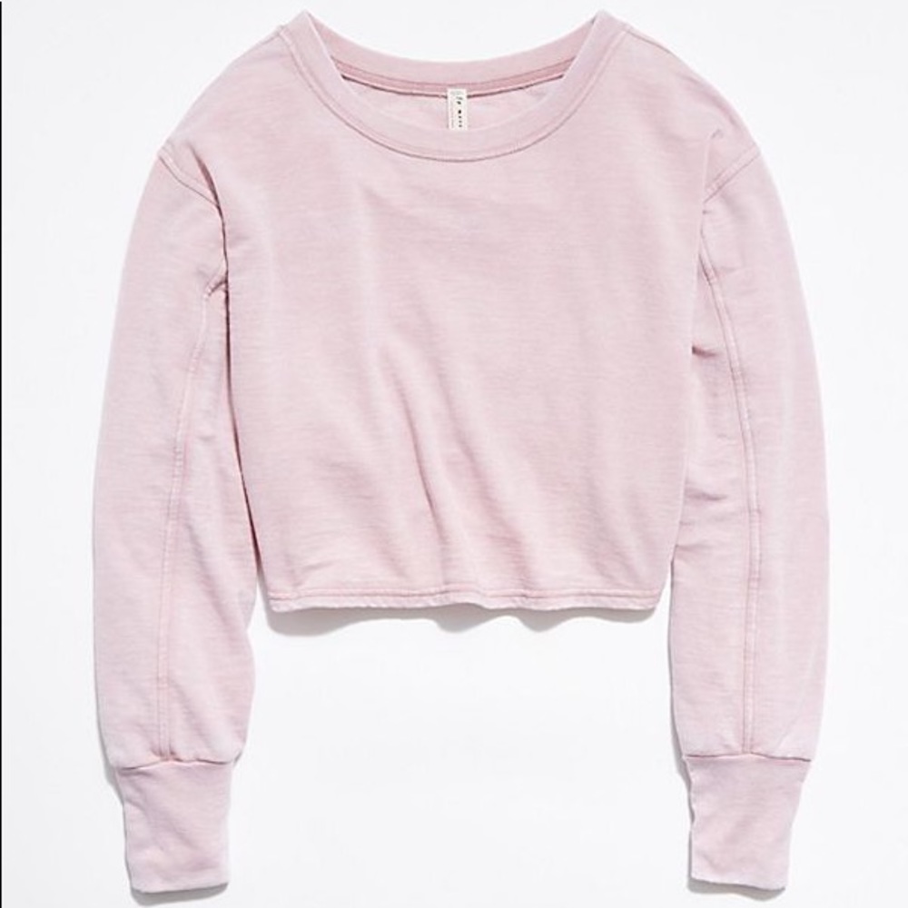 FREE PEOPLE Movement Zuma Sweatshirt In Cottonwood - Picture 5 of 5